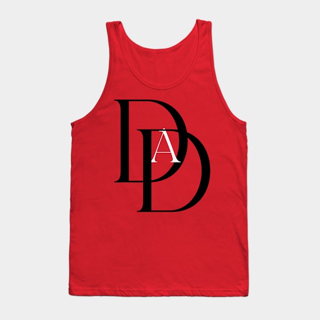 Dad-Devil (text only, black) Tank Top by Damn_Nation_Inc